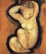 Amedeo Modigliani caryatid oil